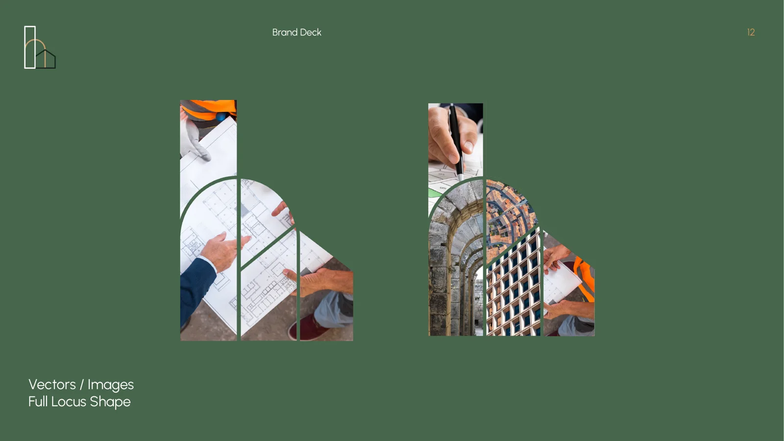 The full Locus shape filled with photography
